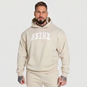 Oversized pulcsi Iron Aesthetics ASTHX, bézs kép