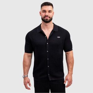 Férfi kötött ing Iron Aesthetics Vibe, fekete kép
