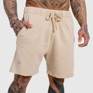 Férfi rövidnadrág Iron Aesthetics X Washed, bézs kép