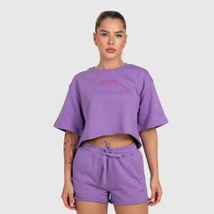 Női crop top Iron Aesthetics Heavy-Terry, lila kép