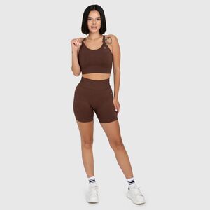 Női sportszett Iron Aesthetics Ultimate short, barna kép