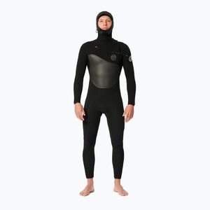 Férfi neoprénruha Rip Curl Flashbomb 6/4mm Hooded Chest Zip black (Flashbomb 6/4mm Hooded Chest Zip 14FMFS) kép