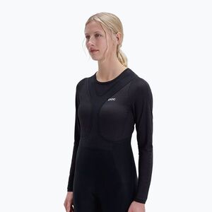 Női kerékpáros hosszú ujjú póló POC Layer Mid Jersey uranium black (Layer Mid Jersey LS W 57043) kép