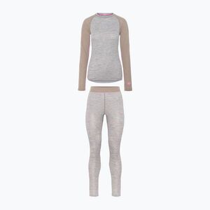 Női thermo fehérnemű szett KARI TRAA Kaia light grey melange (Kaia Set 623926-GREYM) kép