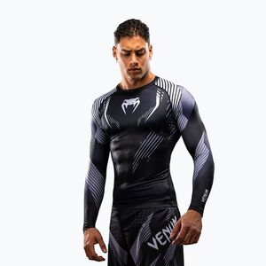 Férfi hosszú ujjú rashguard Venum No-Gi 6.0 Rashguard black/white (No-Gi 6.0 Rashguard VENUM-06257-108) kép