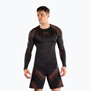 Férfi hosszú ujjú rashguard Venum No-Gi 6.0 Rashguard black/brown (No-Gi 6.0 Rashguard VENUM-06257-124) kép
