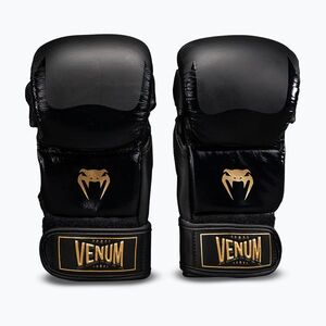 MMA kesztyűk Venum Attack 2.0 Sparring Leather black/gold (Attack 2.0 Sparring Leather VENUM-06252-126) kép