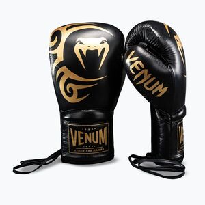 Bokszkesztyűk Venum Giant 2.0 Mike Tyson Pro Boxing black/gold (Giant 2.0 Mike Tyson Pro Boxing VENUM-05983-126) kép
