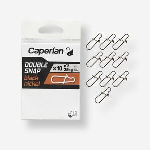 Caperlan Dupla forgókapocs Snap Black Nickel, 10 db kép