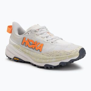 Női futócipők HOKA Speedgoat 6 White/Neon Tangerine (Speedgoat 6 1147811-WNG) kép