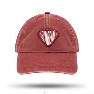 GymBeam Sunday Dad Cap Washed Burgundy kép