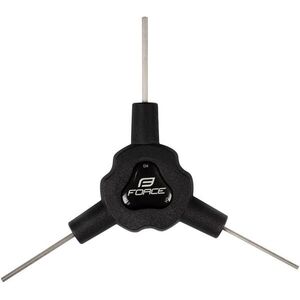 Force Y háromoldalas imbuszkulcs, 2/2, 5/3 mm, fekete kép