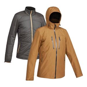 Quechua Férfi téli túrakabát, 3 az 1-ben, vízhatlan, -10 °C-ig - MH500 Mountain kép