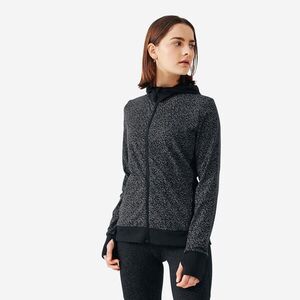Kalenji Női futófelső, kapucnival, fényvisszaverő mintákkal - Run Warm Night kép