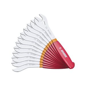 UNIOR kulcskészlet - CONE WRENCH SET 13 - 28 / 12 - piros kép