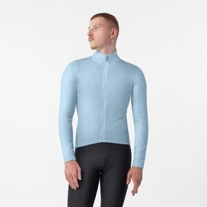 CASTELLI Hosszú ujjú kerékpáros mez - COMPETIZIONE THERMAL - világoskék kép