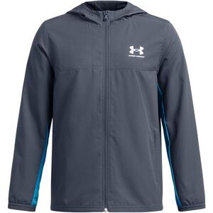 Under Armour RIVAL WOVEN JACKET Fiú dzseki, sötétszürke, méret S kép