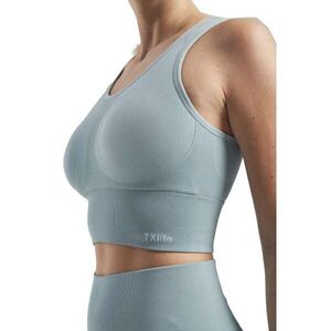 TENSON TXLITE SEAMLESS TOP Varratmentes sportmelltartó, világoskék, méret kép