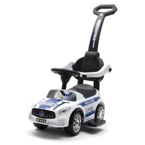 BABY MIX POLICE Bébitaxi tolókarral, fehér, méret kép