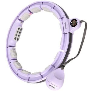 HMS HHM13 Masszázs hula hoop súllyal, mágnesekkel és számlálóval, lila, méret kép