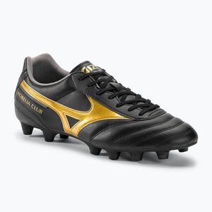 Mizuno Morelia II Club MD férfi futballcipő fekete/arany/sötét árnyék (Morelia II Club MD P1GA231650) kép