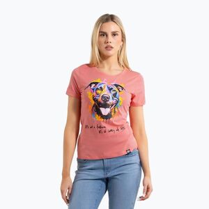 Pitbull női póló Akvarell korall színű póló (Watercolor 214083440003) kép