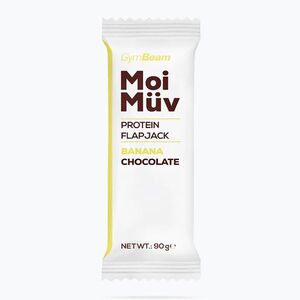 Fehérjeszelet GymBeam MoiMüv Flapjack 90 g banana/chocolate (MoiMüv Flapjack 60805) kép
