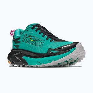 Női futócipők HOKA Mafate 5 black/electric aqua (Mafate 5 1168723-BCQ) kép