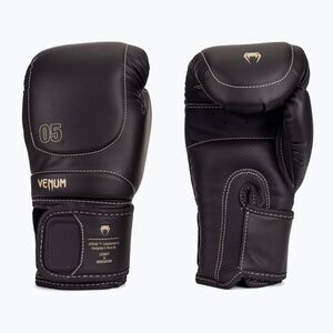 Férfi Venum Impact Evo bokszkesztyű 14 OZ csokoládé (Impact Evo Boxing Gloves VENUM-05061-035) kép