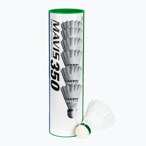 Tollaslabda YONEX Mavis 350 W 6 pack white (Mavis 350 W M350S) kép