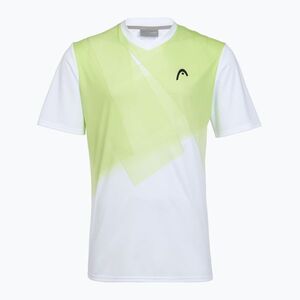 HEAD férfi teniszpóló Topspin print vision m/lime (Topspin 811235) kép