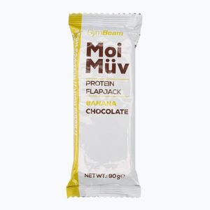 Fehérjeszelet GymBeam MoiMüv Flapjack 90 g banana/chocolate (MoiMüv Flapjack 60805) kép