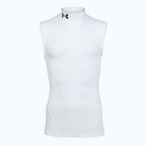 Férfi edző póló Under Armour HG Armour Comp Mock SL castlerock/white (HG Armour Comp Mock 1361521-100) kép
