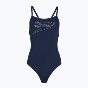 Gyerek egyrészes fürdőruha Speedo Endurance+ Logo Thinstrap peacoat (Endurance+ Logo Thinstrap 8-A000207007) kép