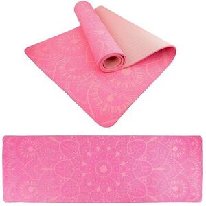 LIFEFIT YOGA MAT MANDALA DUO, 183x58x0, 6 cm, rózsaszín kép