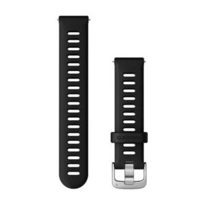 GARMIN szíj - QUICK RELEASE 18 MM - fekete/ezüst kép