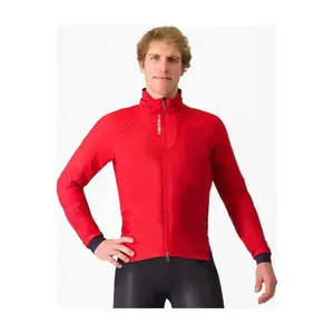 CASTELLI Kerékpáros dzseki béléssel - FLY THERMAL - piros kép