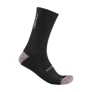 CASTELLI Klasszikus kerékpáros zokni - VENTI SOFT MERINO - fekete kép
