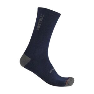 CASTELLI Klasszikus kerékpáros zokni - VENTI SOFT MERINO - kék kép