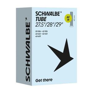 SCHWALBE belső gumi - AV19 (40/62-584/635) 27.5/29x1.60–2.45 AV 40mm - fekete kép