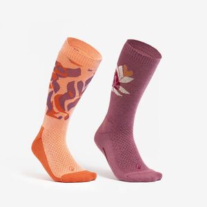 Quechua Felnőtt túrazokni, magas szárú, lyocell és len, 2 pár - Hike 100 kép