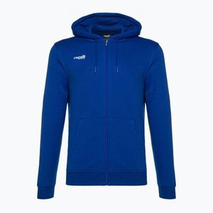 Férfi Capelli Basics felnőtt cipzáras kapucnis futball melegítőfelső királykék (Basics Adult Zip Hoodie AGA-2087X) kép