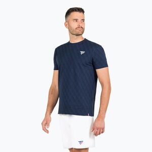 Férfi teniszpóló Tecnifibre Graphic Tee Stretch navy (Graphic Tee Stretc 22GRATMA42) kép