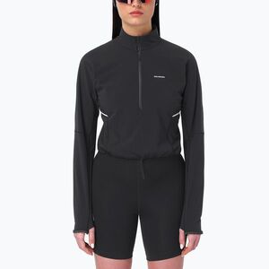 Női pulóver Salomon Sense Aero Hybrid CP PLVR deep black (Sense Aero Hybrid CP LC2933200) kép