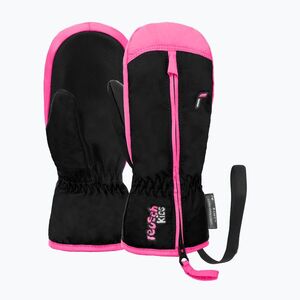 Gyerek síkesztyűk Reusch Ben Mitten black/ knockout pink (Ben Mitten 6285408-7769) kép