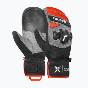 Síkesztyűk Reusch Worldcup Warrior R-Tex XT Mitten black/silver/fluo red (Worldcup Warrior R-Tex XT Mitten 6511533-7588) kép