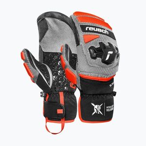 Síkesztyűk Reusch Worldcup Warrior GS Mitten black/silver/fluo red (Worldcup Warrior GS Mitten 6511411-7588) kép