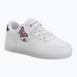 Gyermekcipő Champion GLW G PS Low Cut white/purple (GLW G PS Low Cut S32995_WW041) kép