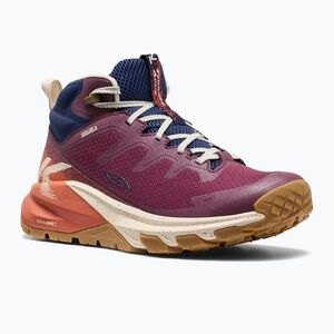 Női túracipők KEEN Targhee Apex Mid Wp fig/burnt brick (Targhee Apex Mid Wp 1032050) kép