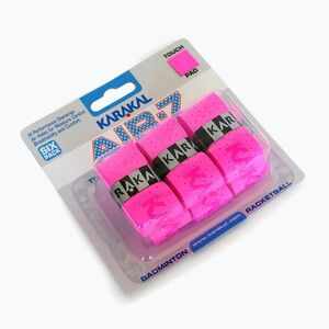 Squash ütőmarkolatok Karakal Air 7 Overwrap Grip 6 pack pink (Air 7 Overwrap Grip KA60481) kép